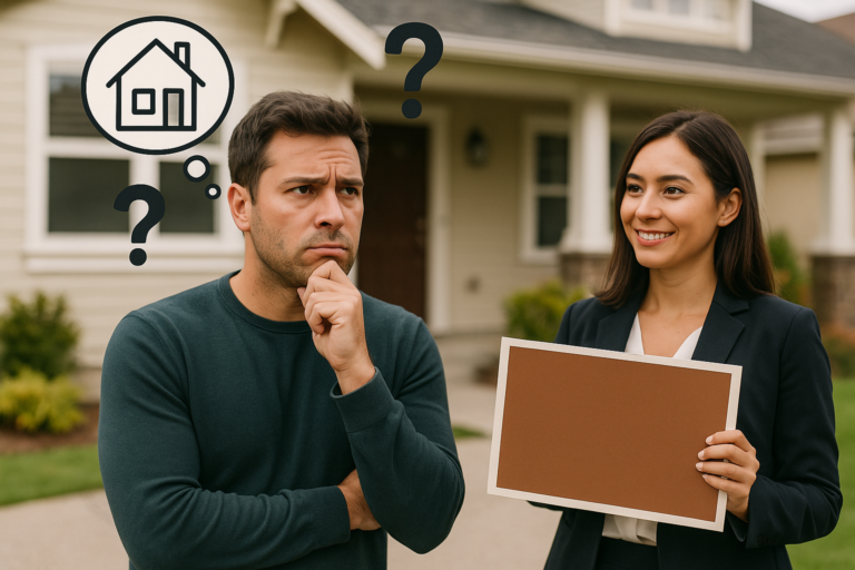 image of a client choosing a real estate agent and trying to decide if this agent is a good fit.