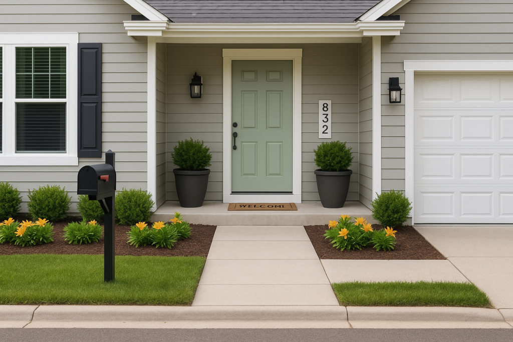 An image of the exterior of a home showcasing curb side appeal