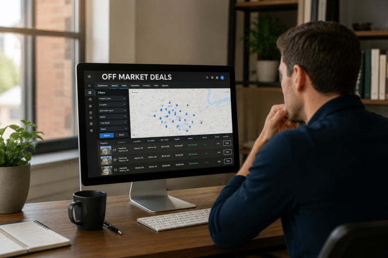 Image portraying how to find off market properties.